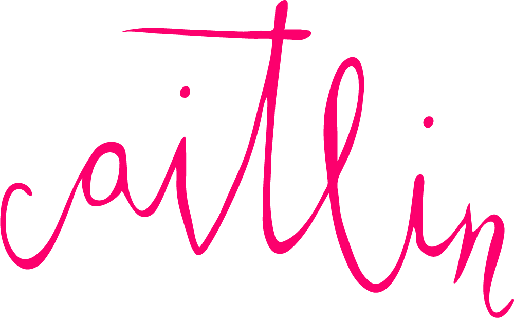 caitlin's signature as logo
